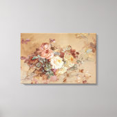Roze en gele rozen – Franz Bischoff Canvas Afdruk (Voorkant)