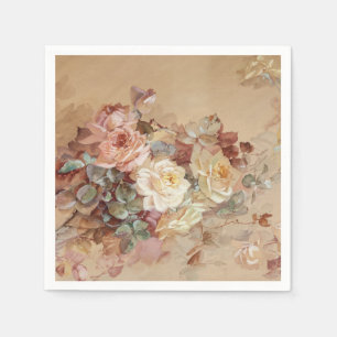 Roze en gele rozen – Franz Bischoff Servet