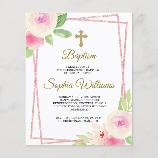 Roze en gele rozen met roze Lijst (Voorkant)