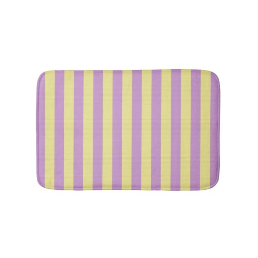 Roze en gele streep badmat (Voorkant)