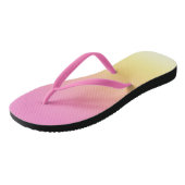 Roze en gele Sunset Ombre Teenslippers (Schuin)