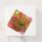 Roze en gele Tulip Bedankjes Labels (In situ)