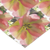 Roze en gele Tulip Korte Tafelloper (Hoek)