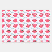 roze en gele vuil cadeaupapier (Voorkant)