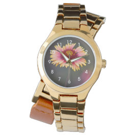 Roze en gele woestijn horloge