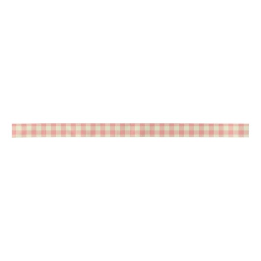 Roze en Gingham Gingham Gecontroleerd Plaid Lint (Voorkant)