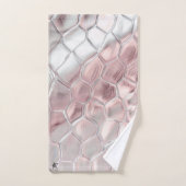 Roze en gladde dierenprint bad handdoek (Handdoek)