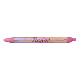 Roze en Gold Chic Zwarte Inkt Pen