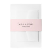 Roze en Gold Glitter Invitation Band Uitnodigingen Wikkel (Voorkant Voorbeeld)