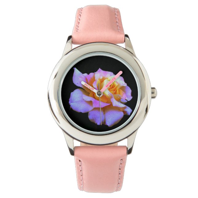 Roze en Gold Roos Watch Horloge (Voorkant)