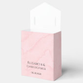 Roze en Goud Chique Bloemen Bruiloft Bedankdoosjes (Geopend)