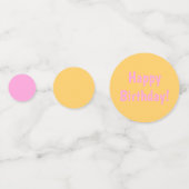 Roze en Goud Geruit  Confetti (Achterkanten)