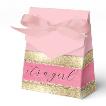 Roze en Goud "Het is een meisje"