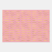 Roze en goud inpakpapier vel (Voorkant)