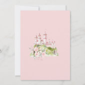 Roze en Goud Koningrijk Koninklijk Vijfde Verjaard Kaart (Achterkant)