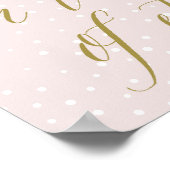 Roze en goud | Leven op de rand van de eeuwigheid Poster (Hoek)