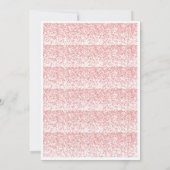 Roze en Goud Speelse Persoonlijke Verjaardag Uitno Kaart (Achterkant)