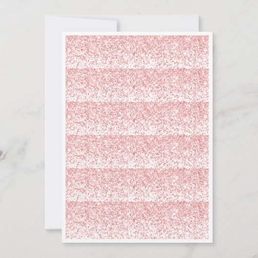 Roze en Goud Speelse Persoonlijke Verjaardag Uitno Kaart (Achterkant)