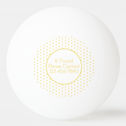 Roze en Goud Tropische Ananas Gepersonaliseerd Pingpongballen (Achterkant)