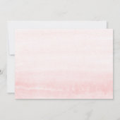 Roze en goud zijn een Baby shower van Floral Boho Kaart (Achterkant)