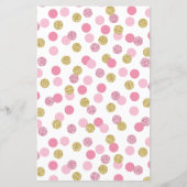 Roze en goudBaby shower raden het Baby Food Game (Achterkant)