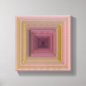 Roze en goudcanvas kunst canvas afdruk (Voorkant)
