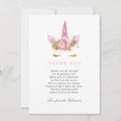 Roze en gouden Bedankt voor onkruidenierswaren (Voorkant)