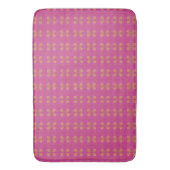 Roze en gouden design badmat (Voorkant Verticaal)