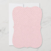 Roze en Gouden Glitter Banner 10e Verjaardagsfeest Kaart (Achterkant)