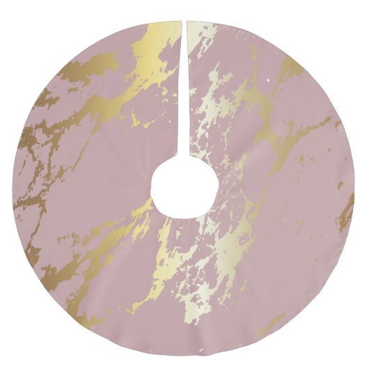 Roze en gouden glitter kerstboom rok (Voorkant)