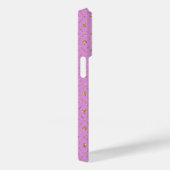 Roze en gouden Glitter Mobiele Telefoon Case (Achterkant / Rechts)