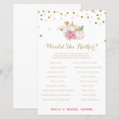 Roze en gouden Herfst Vrijgezellenfeest, pompoen (Voorkant / Achterkant)