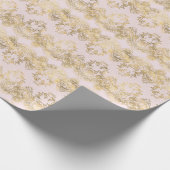 Roze en Gouden Kant Cadeaupapier (Hoek)