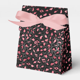 Roze en Gouden Luipaard Serie Ontwerp 14 Bedankdoosjes