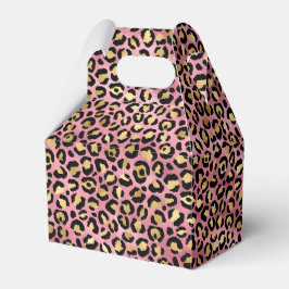 Roze en Gouden Luipaard Serie Ontwerp 15 Bedankdoosjes