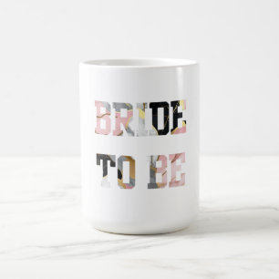Roze en Gouden Marmer Bruid-to-Be Koffiemok