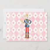 Roze En Gouden Notenkraker Verjaardag Suikerpruimf Kaart (Achterkant)