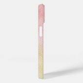 Roze en Gouden Ombre Folie Case-Mate iPhone Case (Achterkant / Rechts)