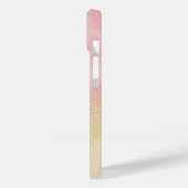Roze en Gouden Ombre Folie Case-Mate iPhone Case (Achterkant / Links)