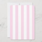 Roze en gouden Parijse verjaardagsuitnodiging voor Kaart (Achterkant)