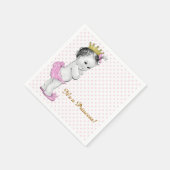 Roze en gouden prinses Baby shower Servetten (Hoek)
