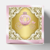 Roze en gouden prinses bedankdoosjes (Bovenkant)