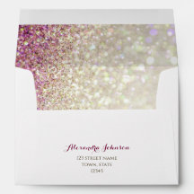 Roze En Gouden Retouradres