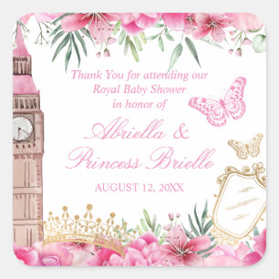 Roze en Gouden Sneeuwwitje Prinses Sticker