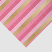 Roze en gouden strepen tissuepapier (Detail)