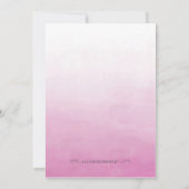 Roze en gouden uitnodiging (Achterkant)