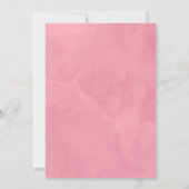 Roze en gouden waterverf baby shower (Achterkant)