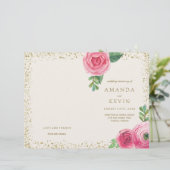 Roze en gouden weddenschappen (Staand voorkant)