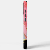 Roze en gouden wervelingen op marmeren doek Case-Mate iPhone case (Achterkant / Links)