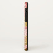 Roze en goudglam Case-Mate iPhone case (Achterkant/links)